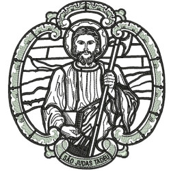 Diseño Para Bordado San Judas Tadeu 12 Cm