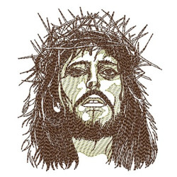 Embroidery Design Jesus Face 10 Cm