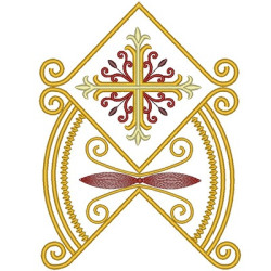 Matriz De Bordado Barrado Curto 22 Cm