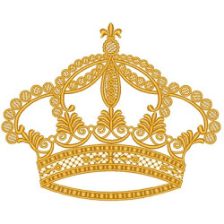 Embroidery Design Crown 20 Cm