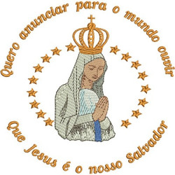 Matriz De Bordado Nossa Senhora 12,5 Cm