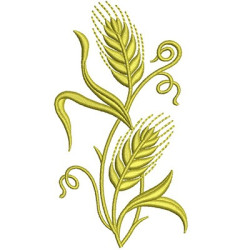 Embroidery Design Wheat 14 Cm