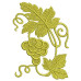 Grape 10 Cm Golden Delicate
