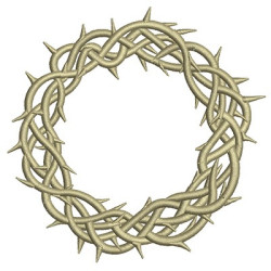 Embroidery Design Crown Of Thorns 13 Cm