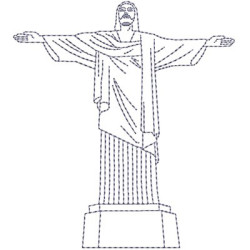 Matriz De Bordado Cristo Redentor 11 Cm