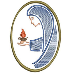 Embroidery Design Our Lady Of Candeias Contour