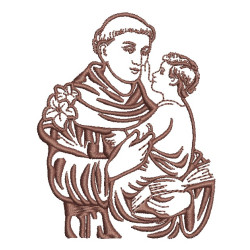 Diseño Para Bordado San Anthony 8 Cm