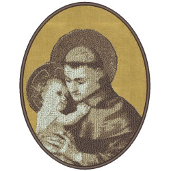 Embroidery Design Saint Anthony 16 Cm Fund Applied