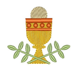 Embroidery Design Chalice With Olive