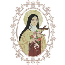 Embroidery Design Saint Little Therese Of Lissieux 13x18