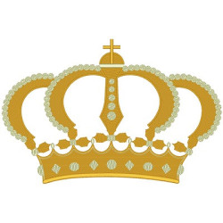 Diseño Para Bordado Corona 38 Cm