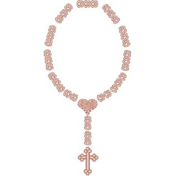 Embroidery Design Rosary 9 Cm