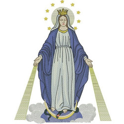 Embroidery Design Our Lady Of Graces 25 Cm