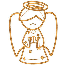 Diseño Para Bordado ángel 10 Cm