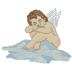 Embroidery Design ángel En La Nube