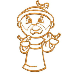 Embroidery Design Saint Francis Of Assisi Outline