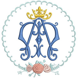 Embroidery Design Medal Delicate Mariana