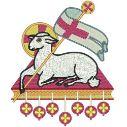 Embroidery Design Lamb 16 Cm