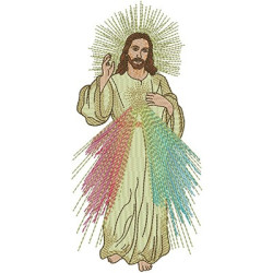 Embroidery Design Merciful Jesus 20 Cm