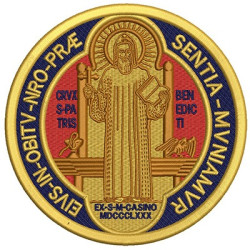 Embroidery Design Medal Of St Benedict Verso