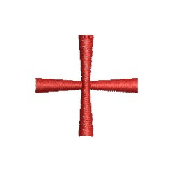 Embroidery Design Cross 2 Cm