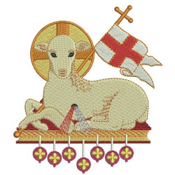 Embroidery Design Lamb Of God 12 Cm