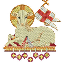 Embroidery Design Little Lamb Of God