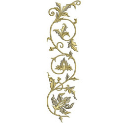 Embroidery Design Foliage To Stole