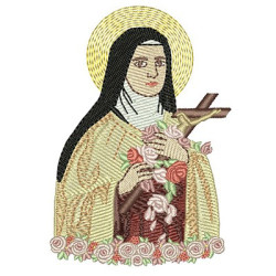 Embroidery Design Saint Little Therese Of Lissieux 10 Cm