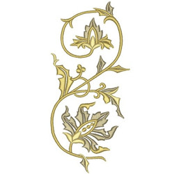 Embroidery Design Foliage For Pathway