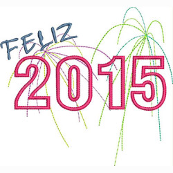 Matriz De Bordado Feliz 2015