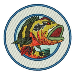Embroidery Design Fishing Tucunaré