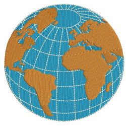 Embroidery Design Big Globe