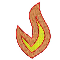 Embroidery Design Flame 12 Cm