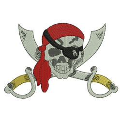 Embroidery Design Pirate 20 Cm
