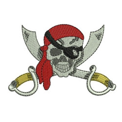 Matriz De Bordado Pirata 10 Cm