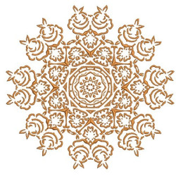 Embroidery Design Floral Damask