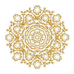 Diseño Para Bordado Floral 17 Cm