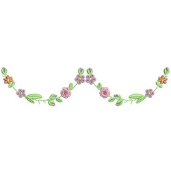 Matriz De Bordado Arco Floral 16 Cm