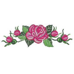 Diseño Para Bordado Rosas 5