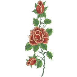 Diseño Para Bordado Rosas 6