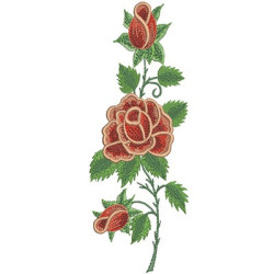 Embroidery Design Roses 6