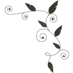 Embroidery Design Branch 18 Cm