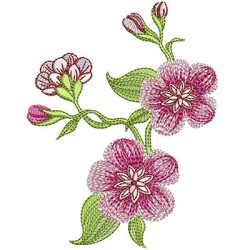 Diseño Para Bordado Floral 17