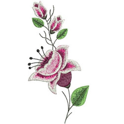 Diseño Para Bordado Floral 19