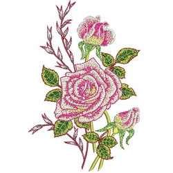Diseño Para Bordado Rosas 10
