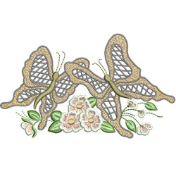 Diseño Para Bordado Mariposas