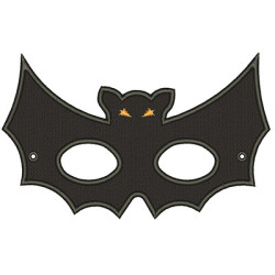 Embroidery Design Máscara Morcego Pequena