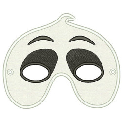 Embroidery Design Big Ghost Mask