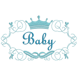 Embroidery Design Frame Baby 13 Cm